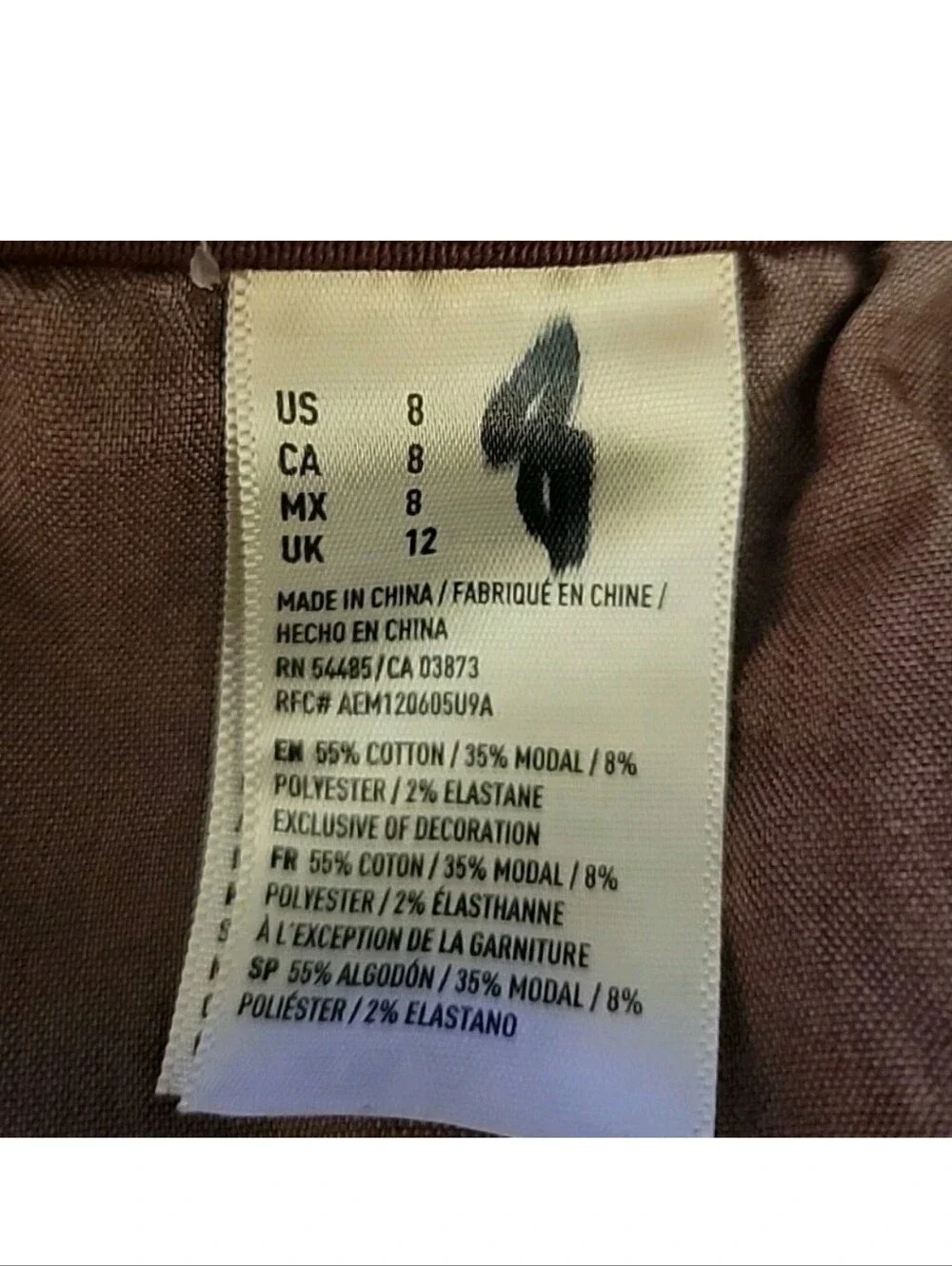 AMERICAN EAGLE Super Stretch Hi Rise Shortie Burgundy Maroon Raw Hem Shorts 8